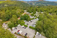 Aerial of hardstanding pitches with optional electric (6m x 8m)