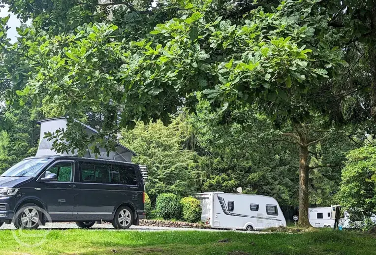 Hardstanding pitches with optional electric