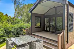 Family hideaway ensuite glamping pods with private patios