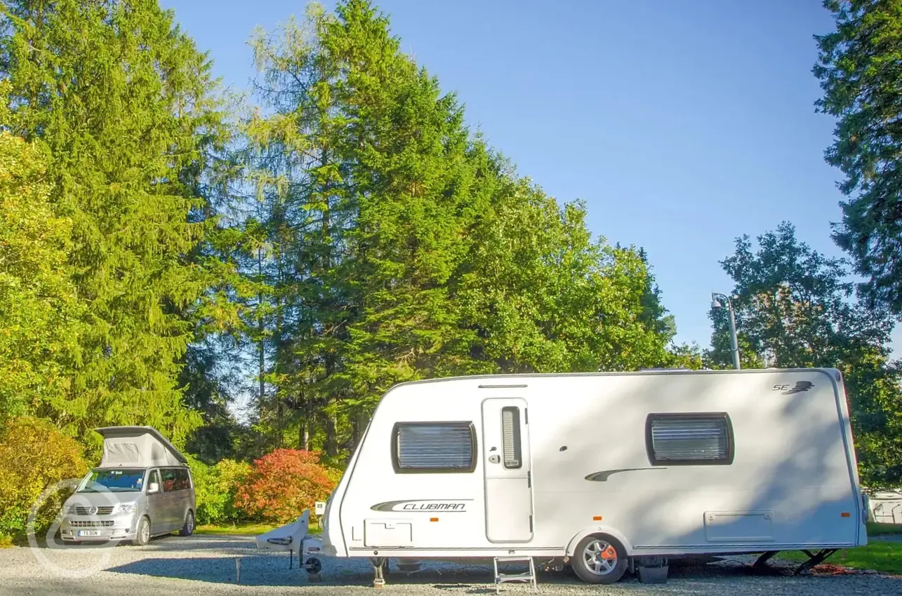 Hardstanding pitches with optional electric