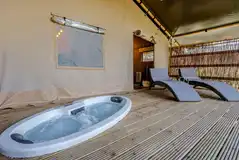 Luxury adult only safari tents with built-in hot tubs Luxury adult only safari tents with built-in hot tubs