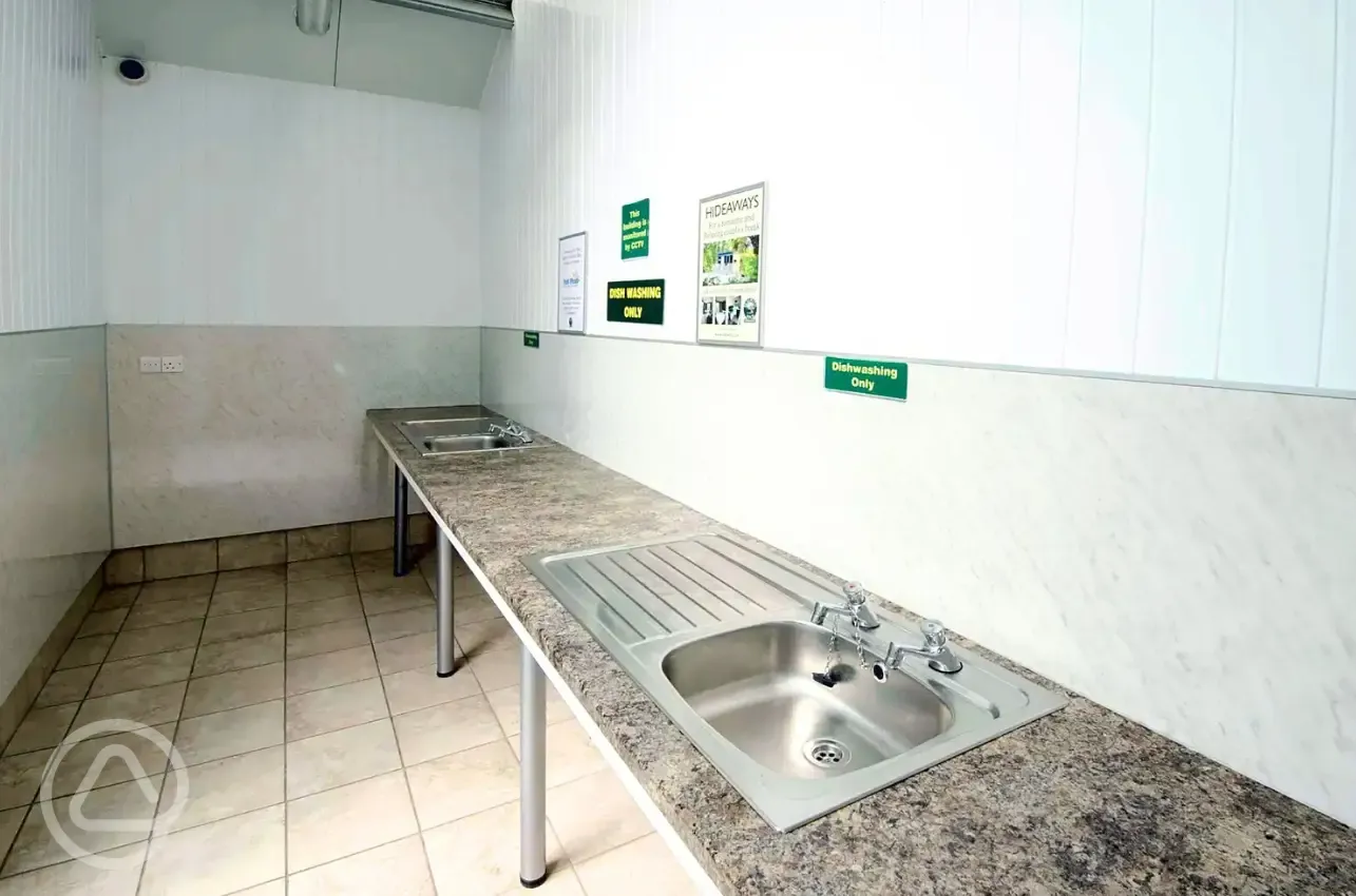 Washing up area