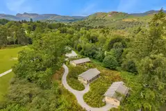 Luxury adult only safari tents aerial Luxury adult only safari tents aerial