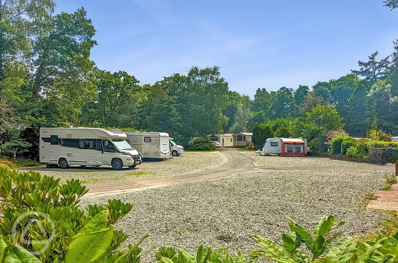 Hardstanding pitches with optional electric