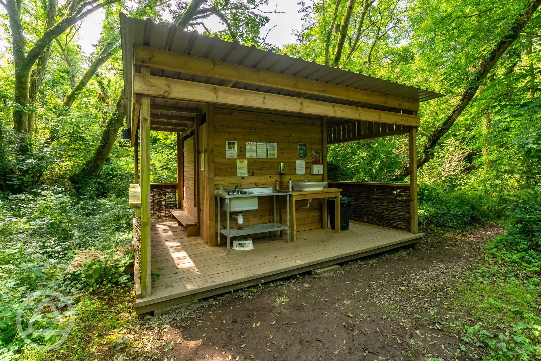 Compost toilet block