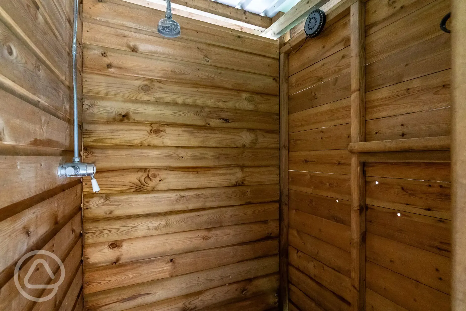 Compost toilet block showers