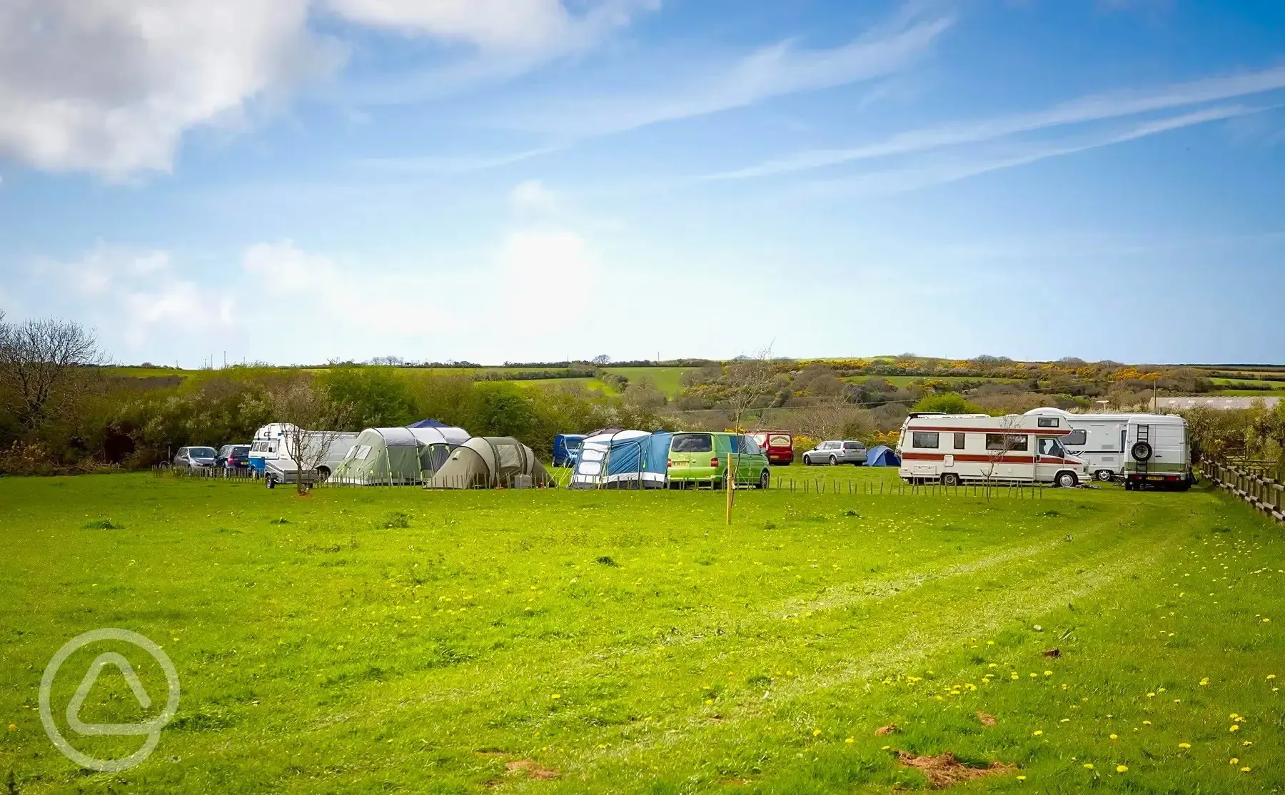 Grass caravan pitches (Meadow)