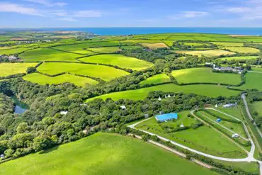 Aerial of campsite