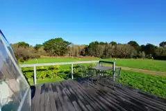 Dome outdoor seating and views