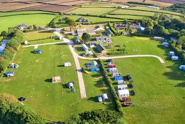 Aerial of the campsite