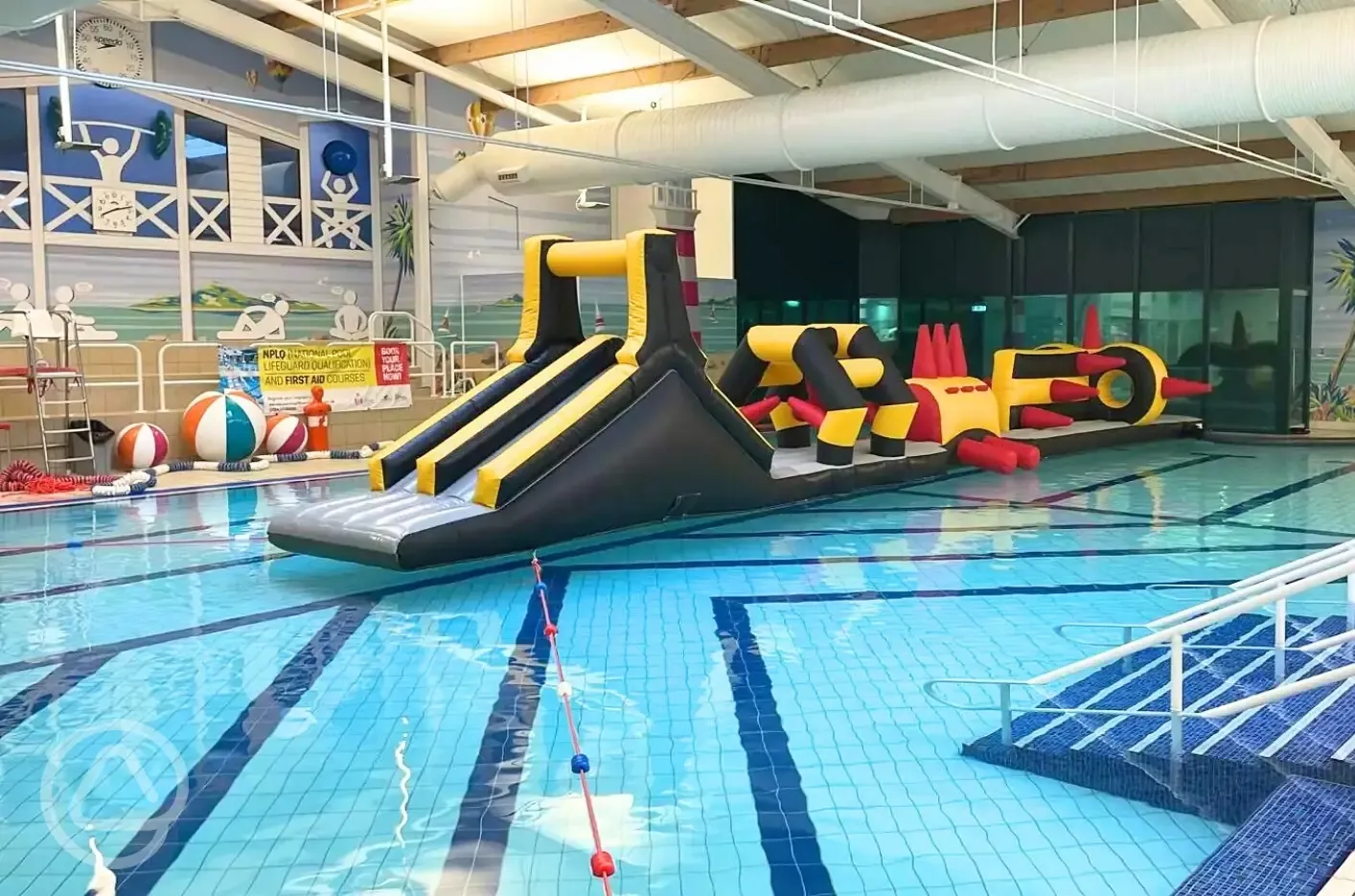Indoor swimming pool and Go Aqua Run