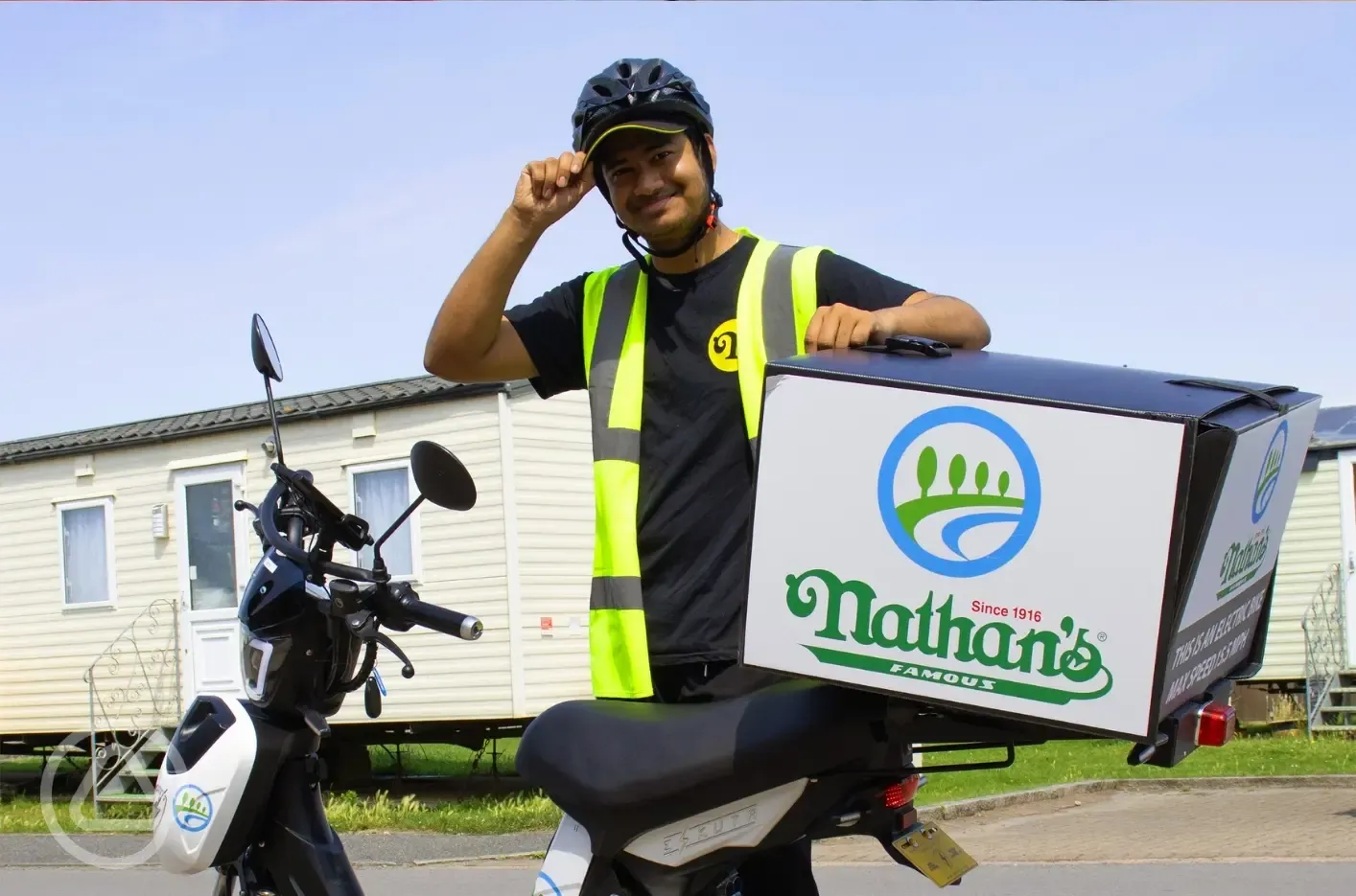 Takeaway delivery service available to your pitch