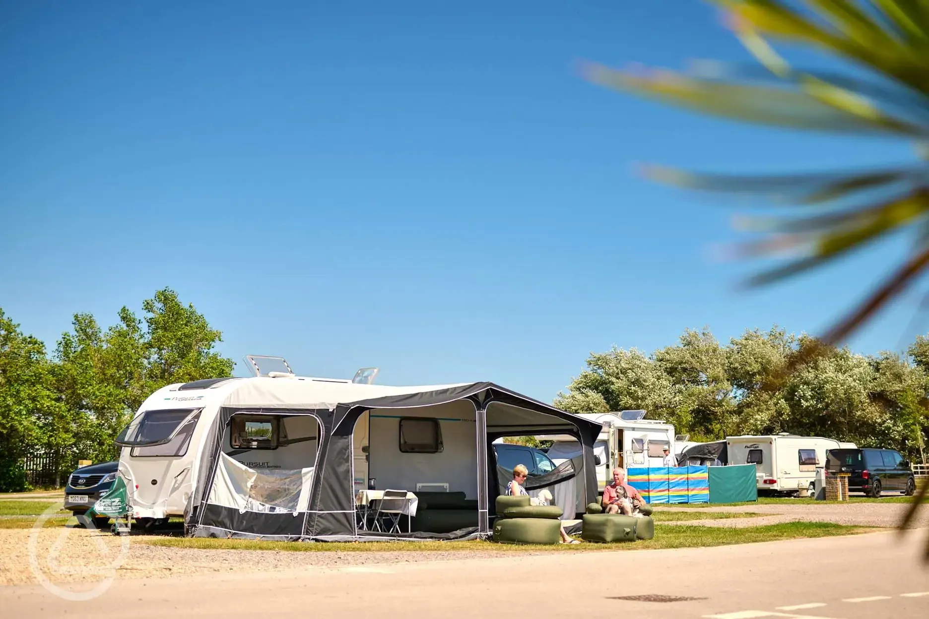 Hardstanding pitches (electric and fully serviced options)