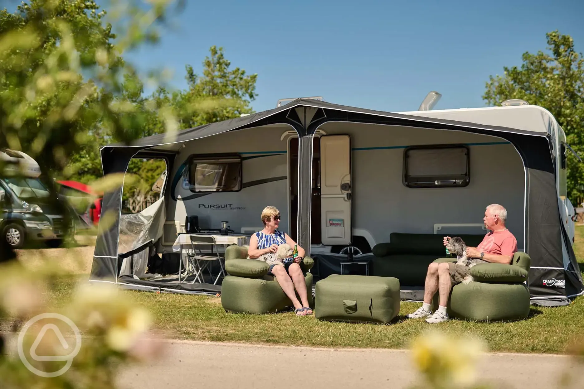 Serviced hardstanding pitches