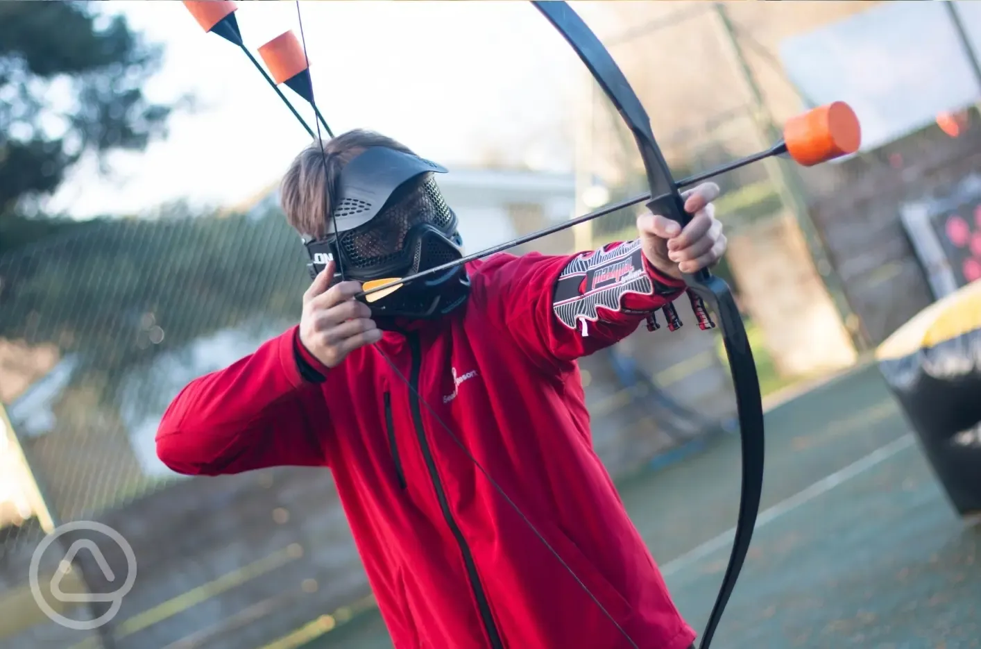 Combat archery at the Activities Tent, Green Lawns (extra cost)