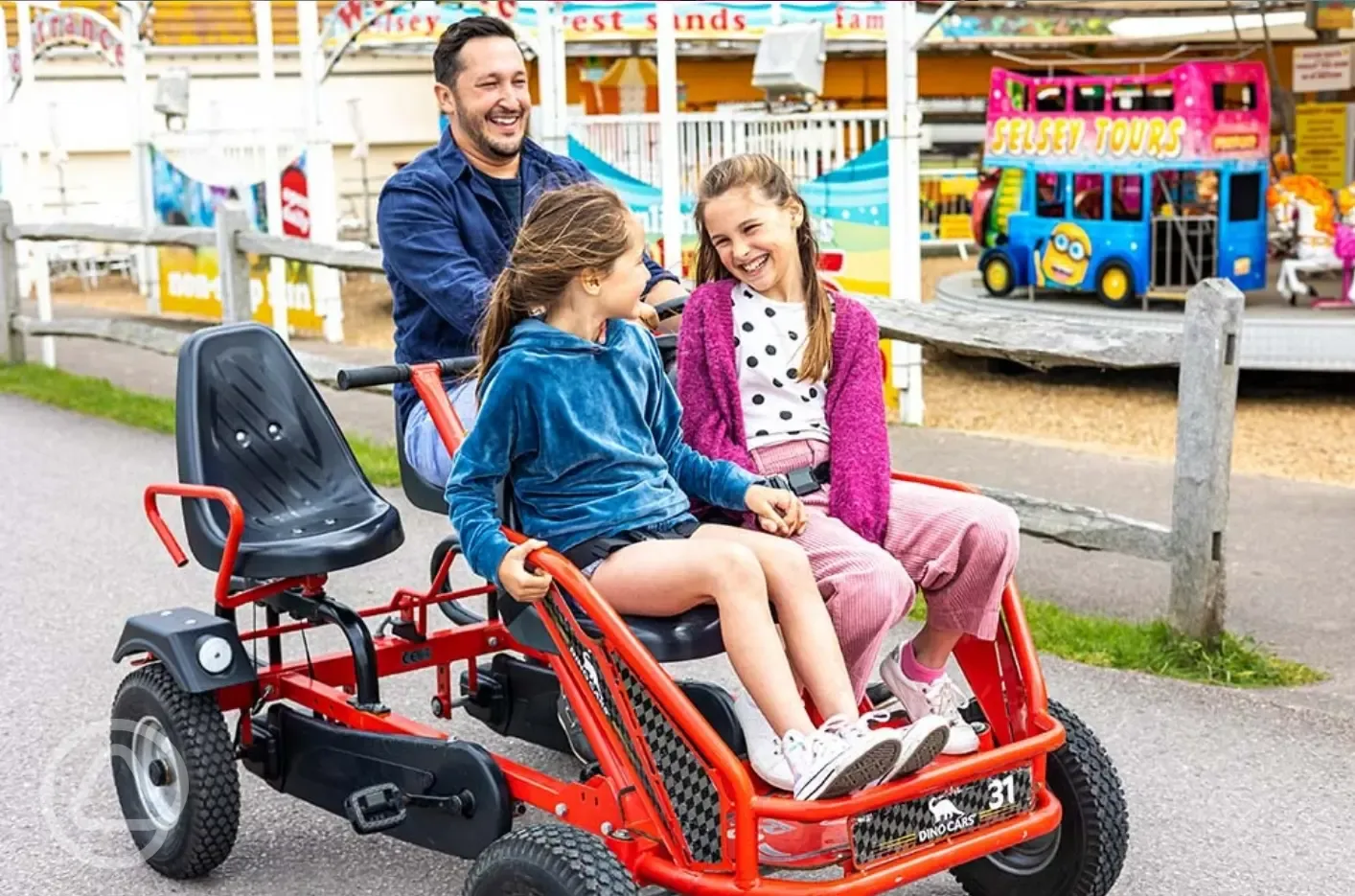 Dino cars for up to four people