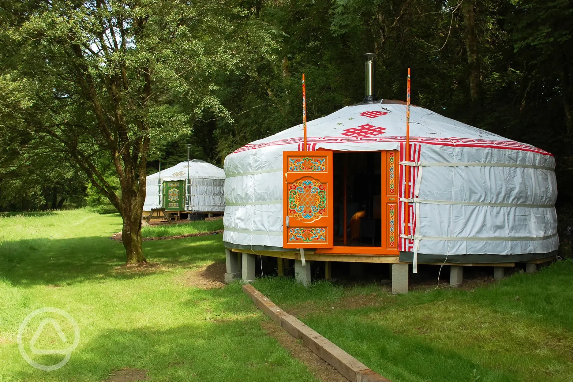 Yurts at Wellstone