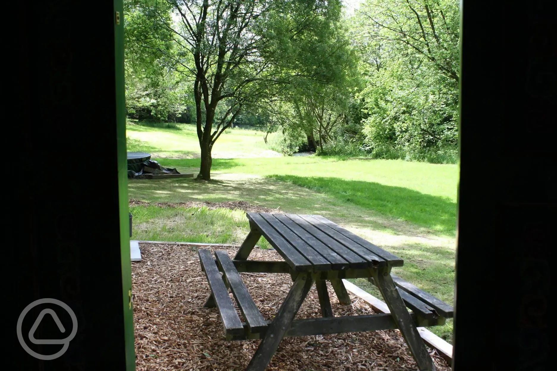 Yurt picnic bench