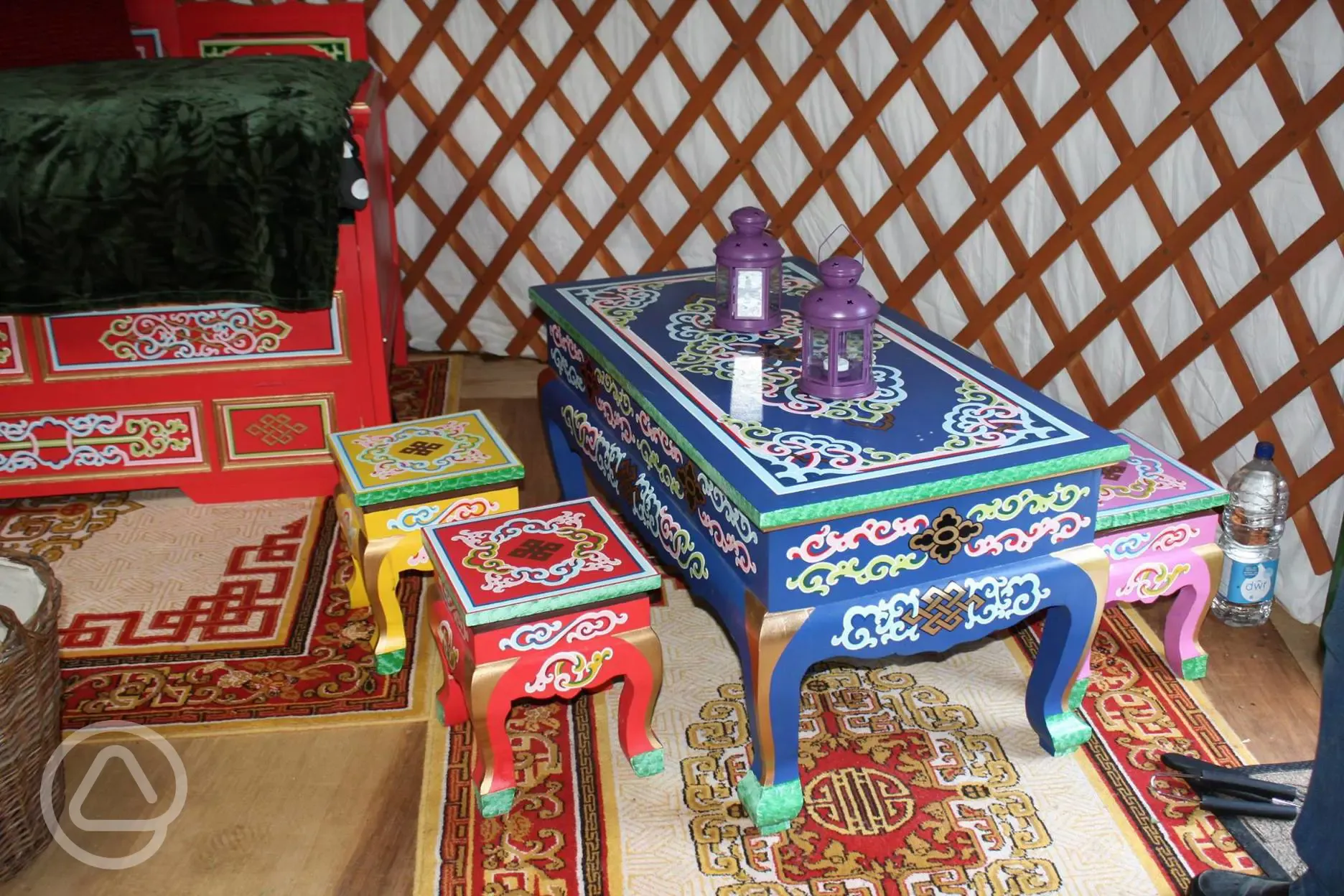 Yurt interior