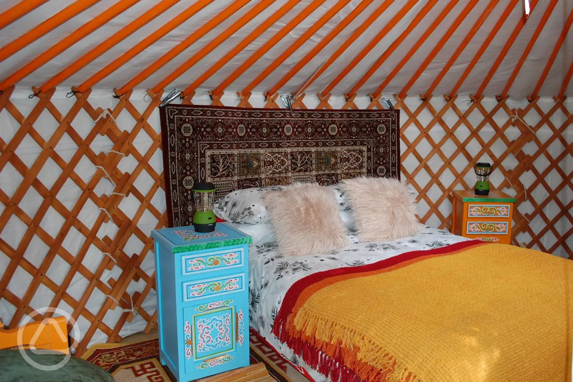 Yurt interior