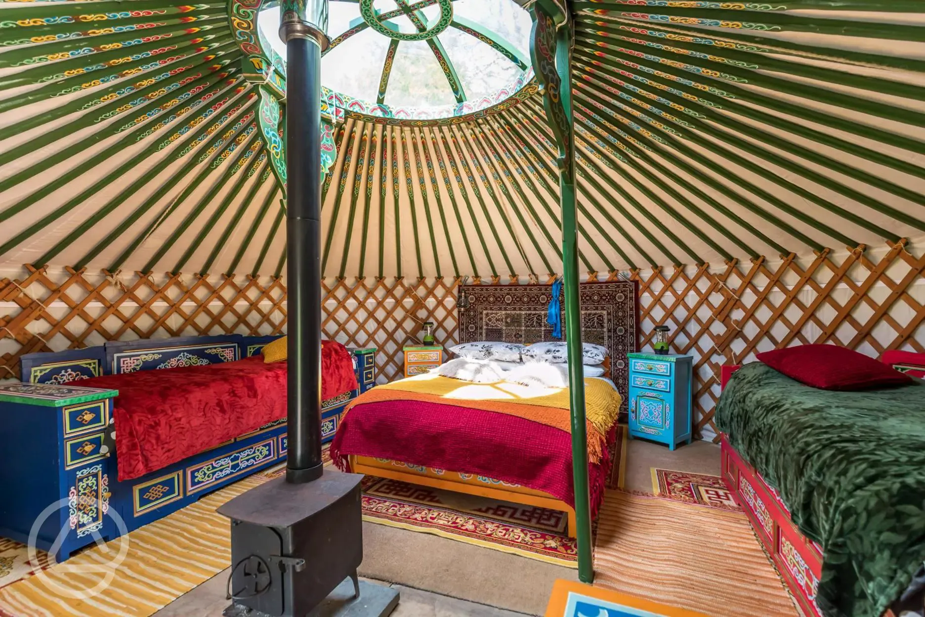 Yurt interior