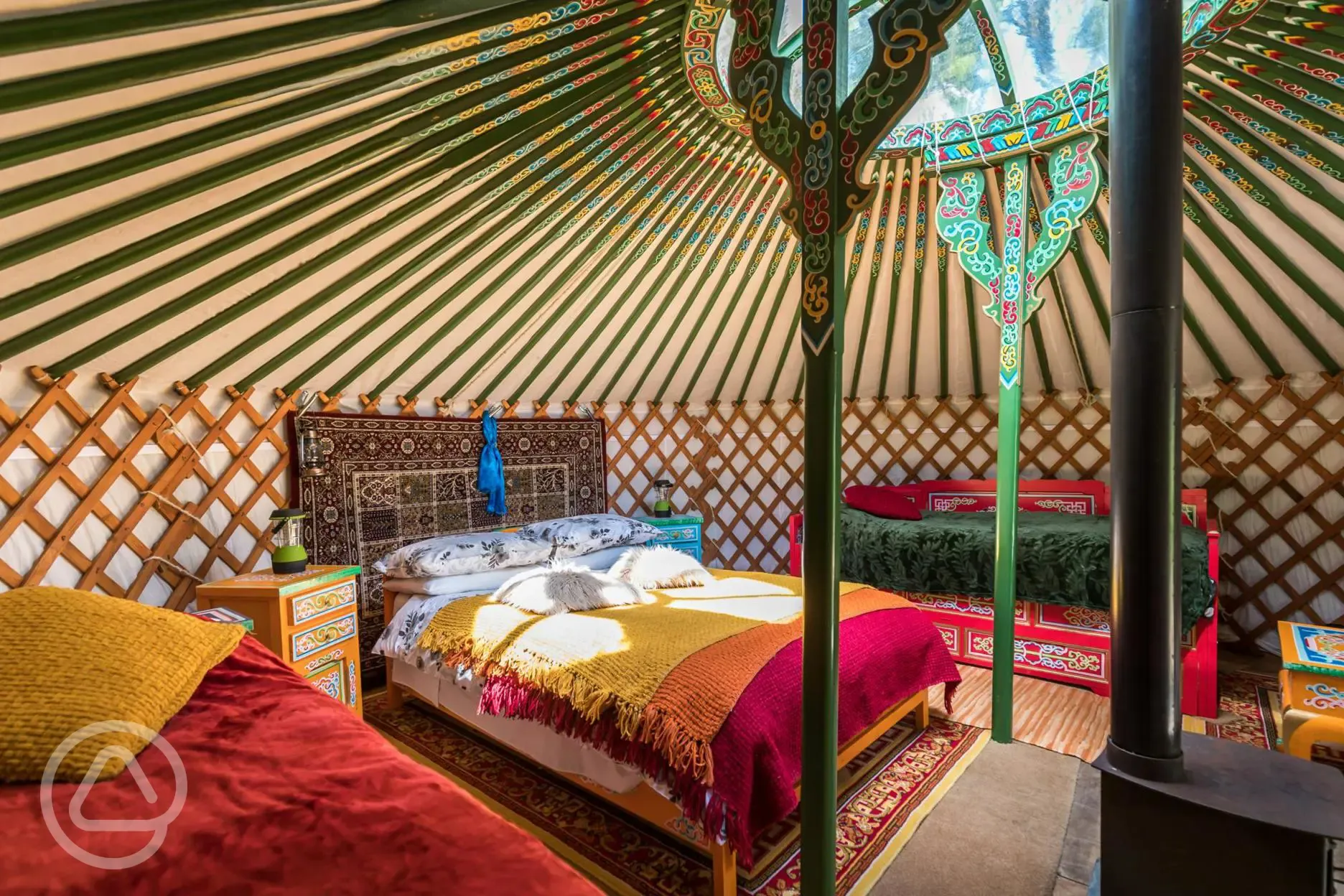 Yurt interior