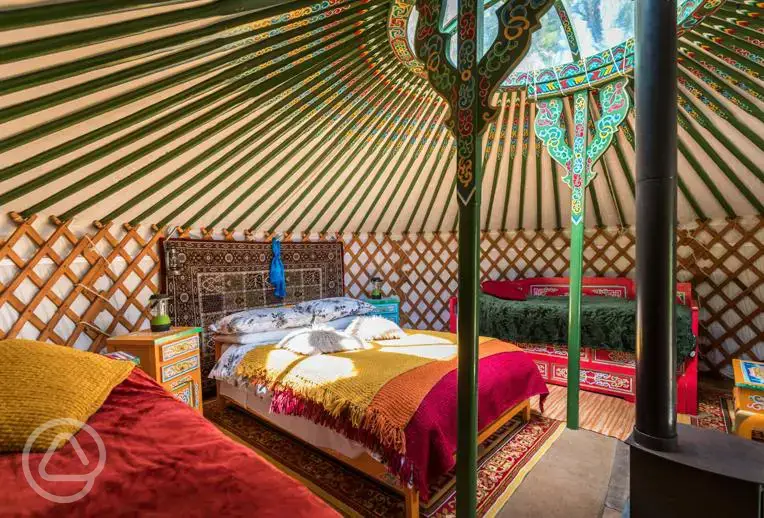 Yurt interior