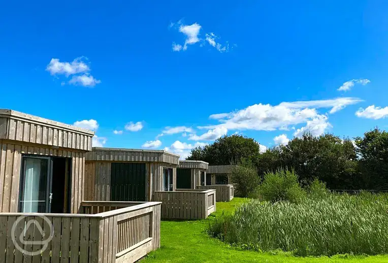 Timber huts