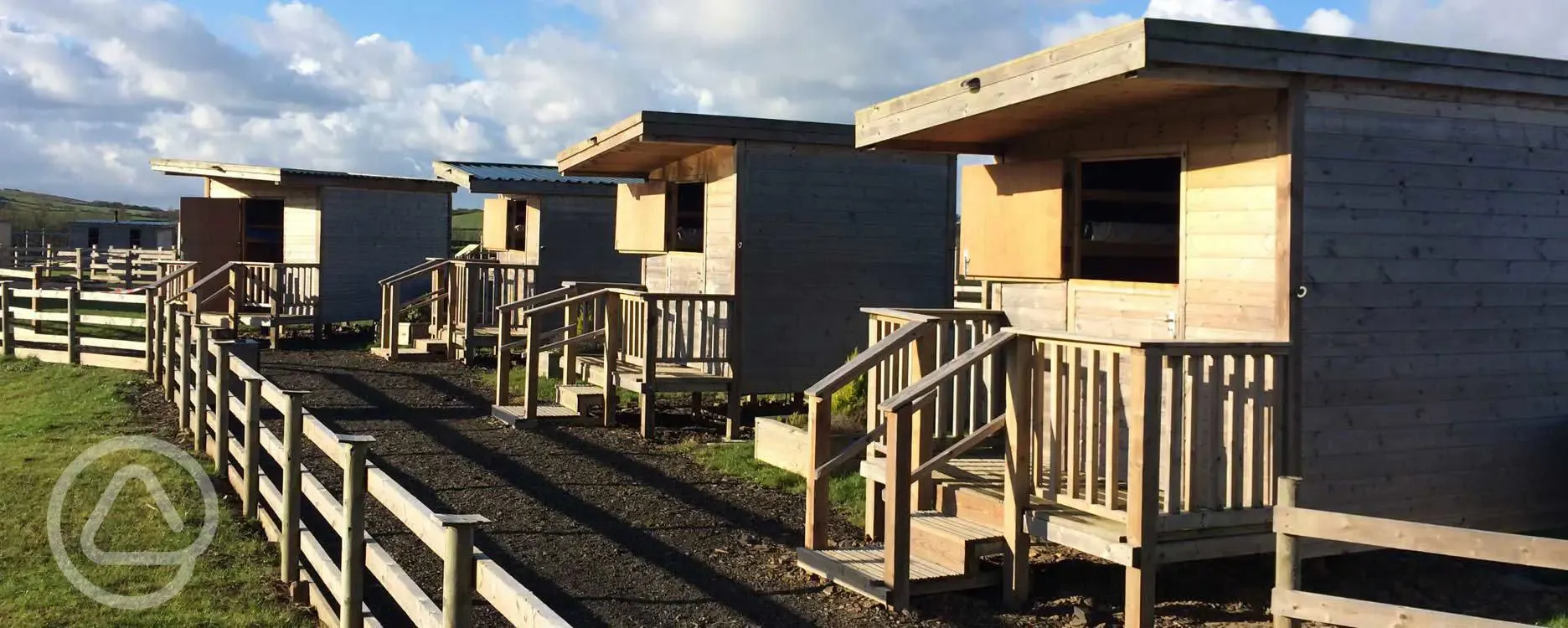 Timber Huts at The Adventure Centre