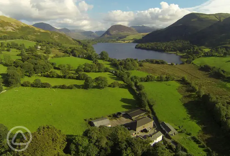 View of Swallow Barn and Loweswater