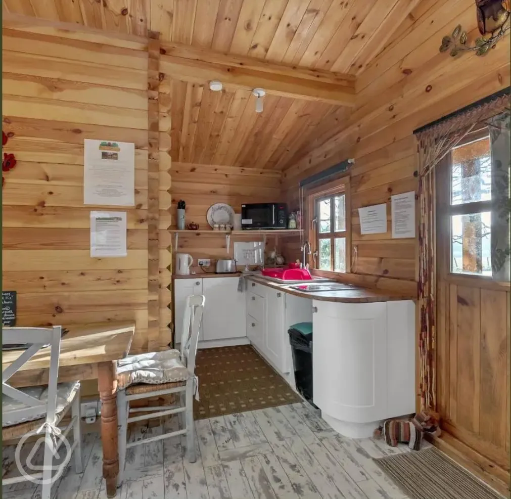 Woodland lodge kitchen