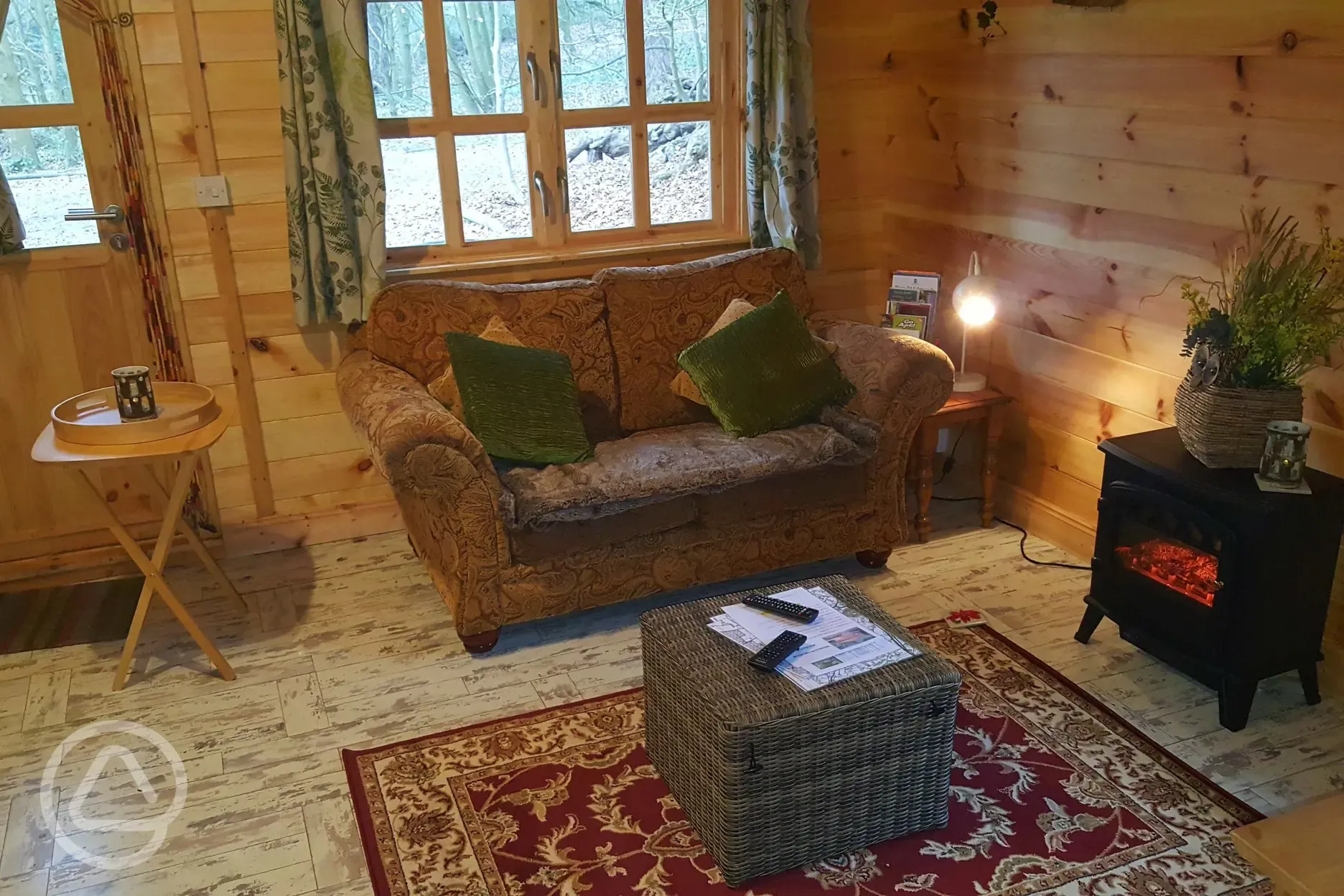 Sitting Room in The Woodland Lodge
