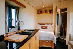 Three Little Pigs lodge interior