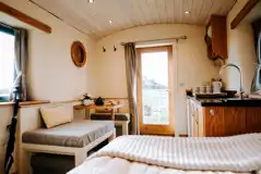 Three Little Pigs lodge interior