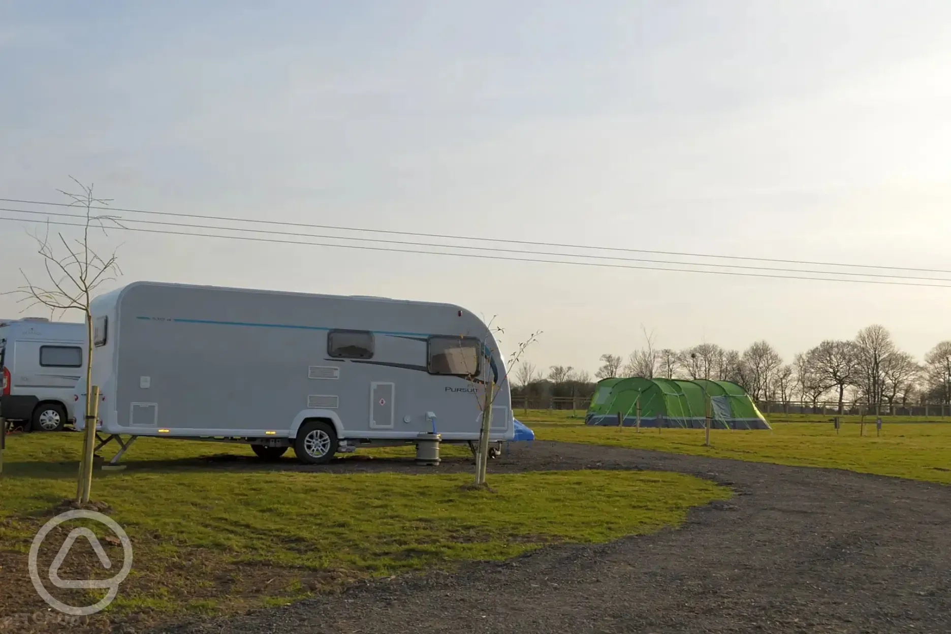 Non electric hardstanding pitches