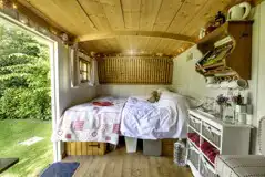 Shepherd's hut interior