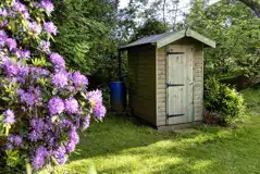 Gypsy caravan private compost loo