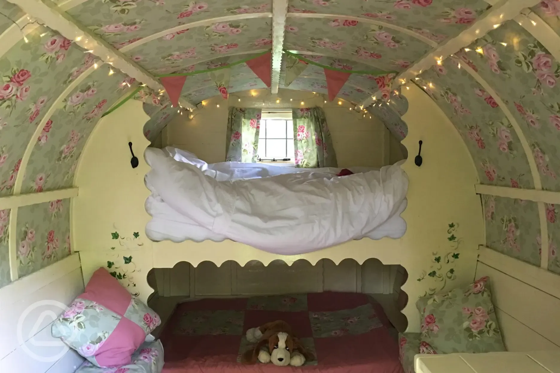 Our gypsy van has a four foot wide full length bed (and if you chose to bring the kids- there is space for two underneath!)