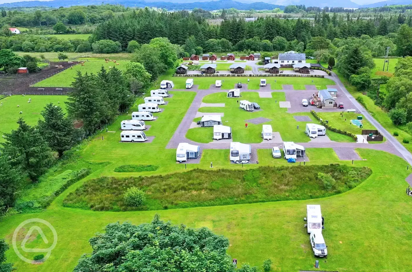 Aerial of the site