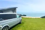 Full sea view grass camping pitches