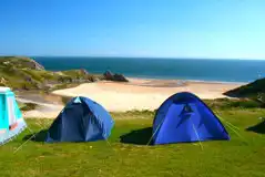 Full sea view grass camping pitches Full sea view grass camping pitches