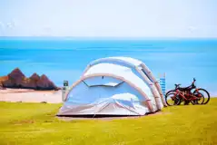 Full sea view grass camping pitches Full sea view grass camping pitches
