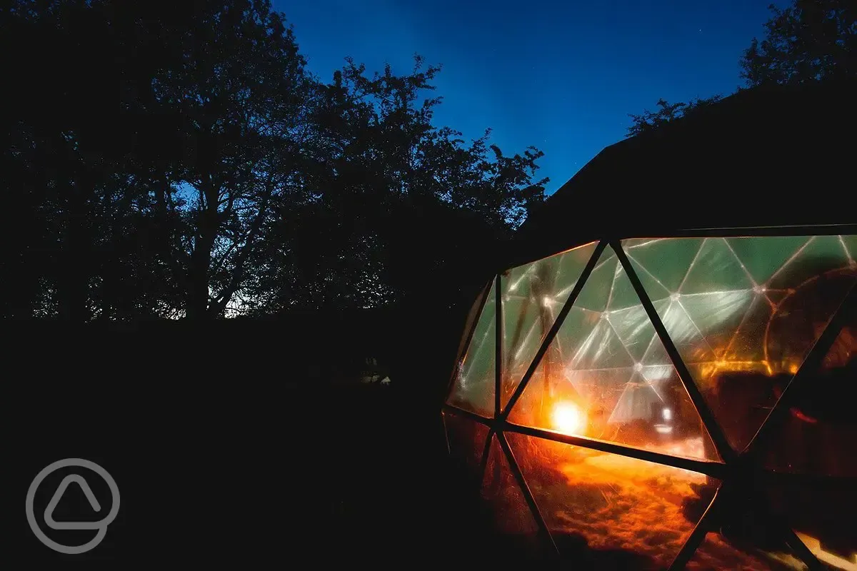 Dome at night