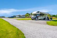 Fully serviced hardstanding pitches with metered electric at Welltrough Hall 