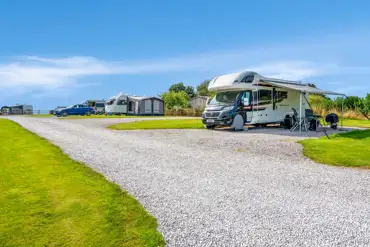 Fully serviced hardstanding pitches with metered electric at Welltrough Hall 