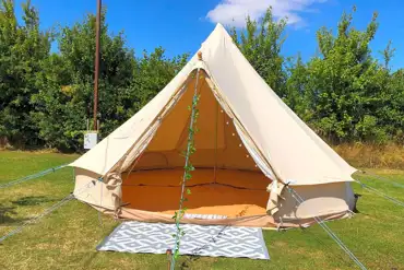 Unfurnished bell tent