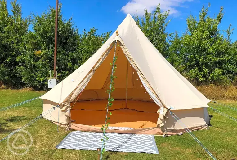Unfurnished bell tent