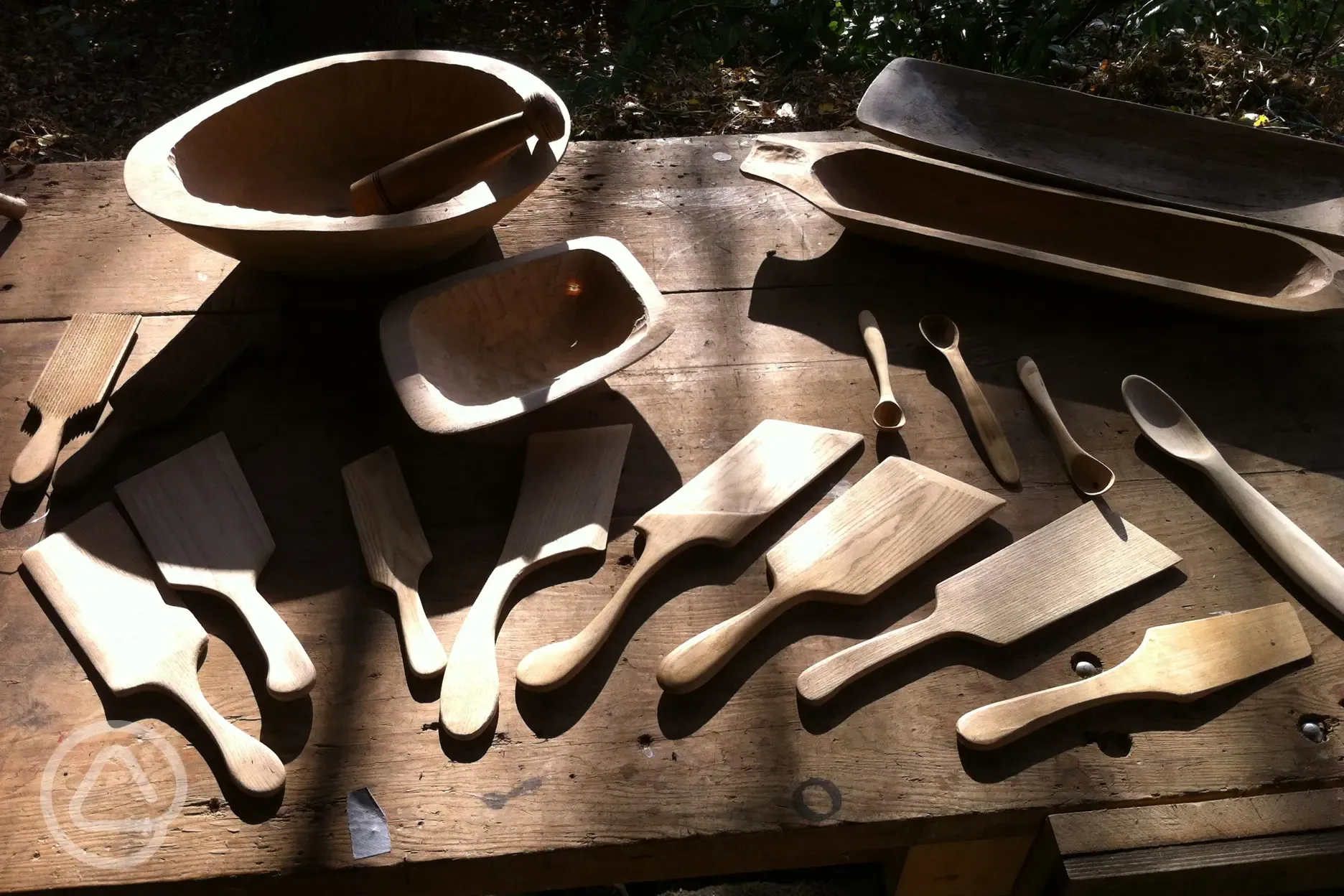 Bowl Carving and Spatula Making at Forest Garden Shovelstrode