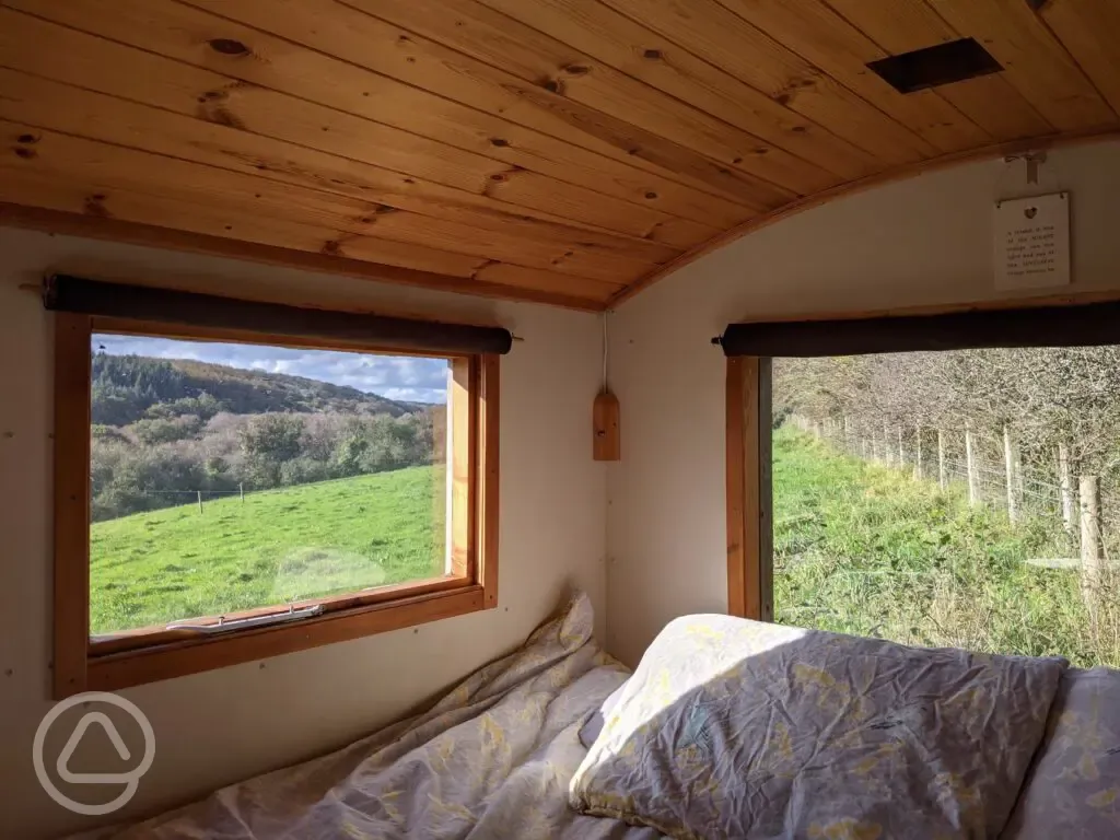Tiny Home Bed and View