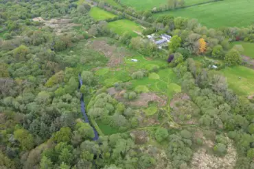 Aerial of the campsite